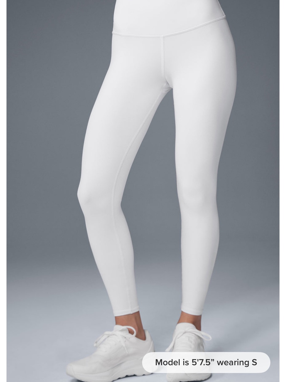 Alo Airbrush White Leggings M